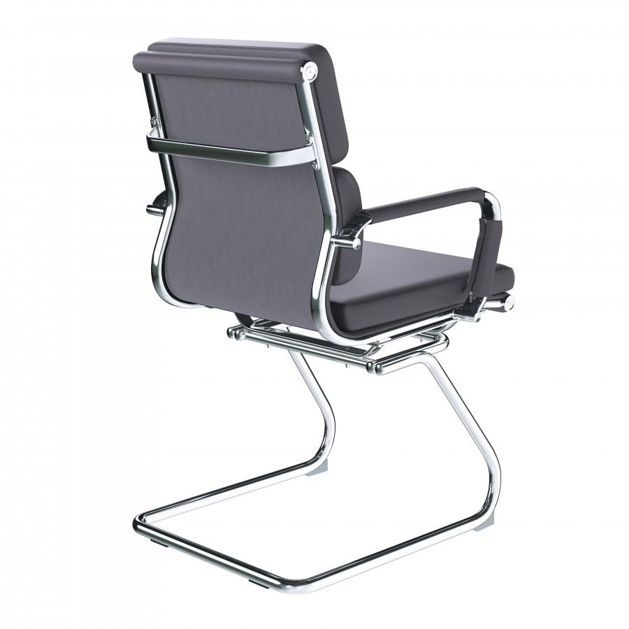 Avanti Medium Back Leather Cantilever Chair